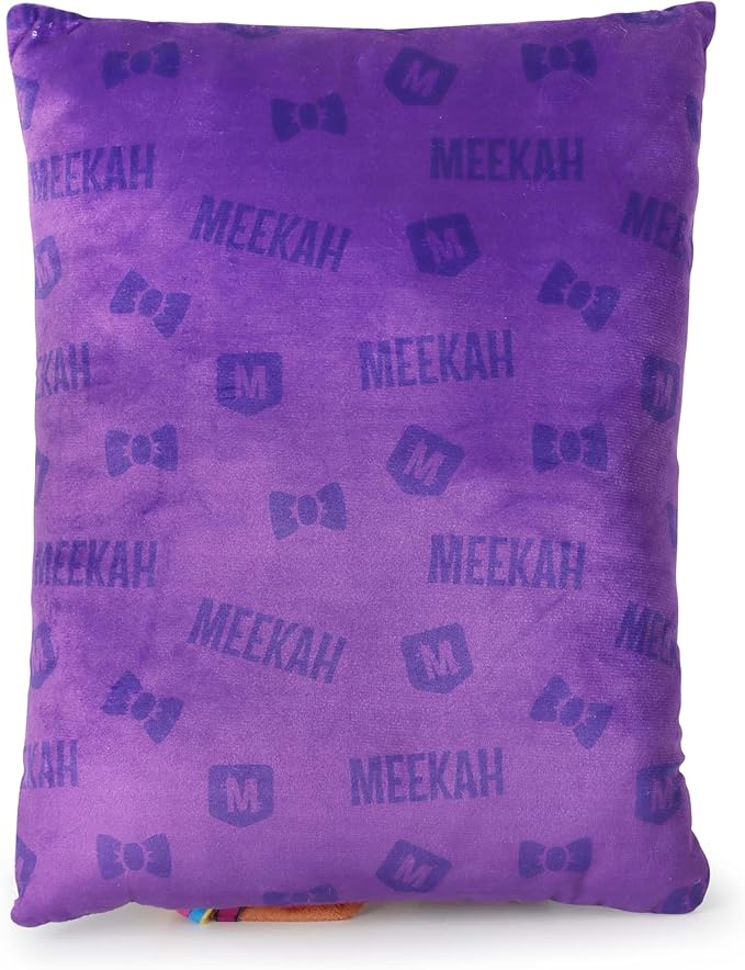 Jay Franco Snuggle Pillow – 15 Inch Kids Ultra-Soft Stuffed Plushie & Cozy Throw Pillow, Official Licensed Character Cushion, Purple - Meekah