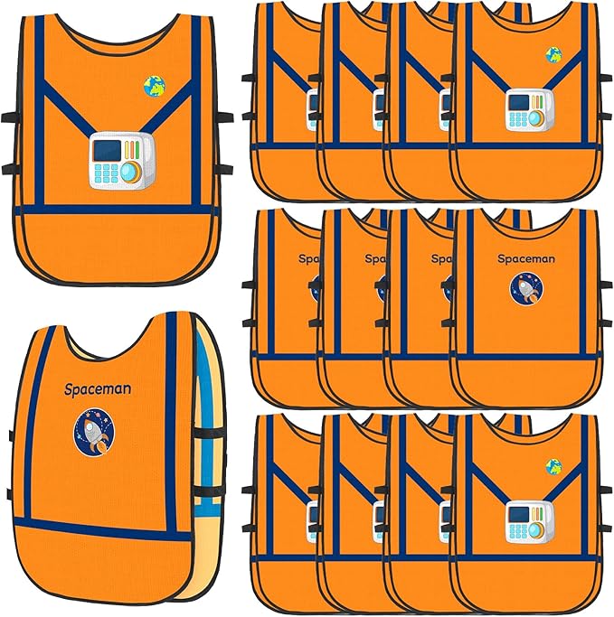 Panitay 12 Pcs Kids Dressing up Costumes Toddler Kids Dress up Vests for Boys Girls Party Pretend Play Costume Supplies