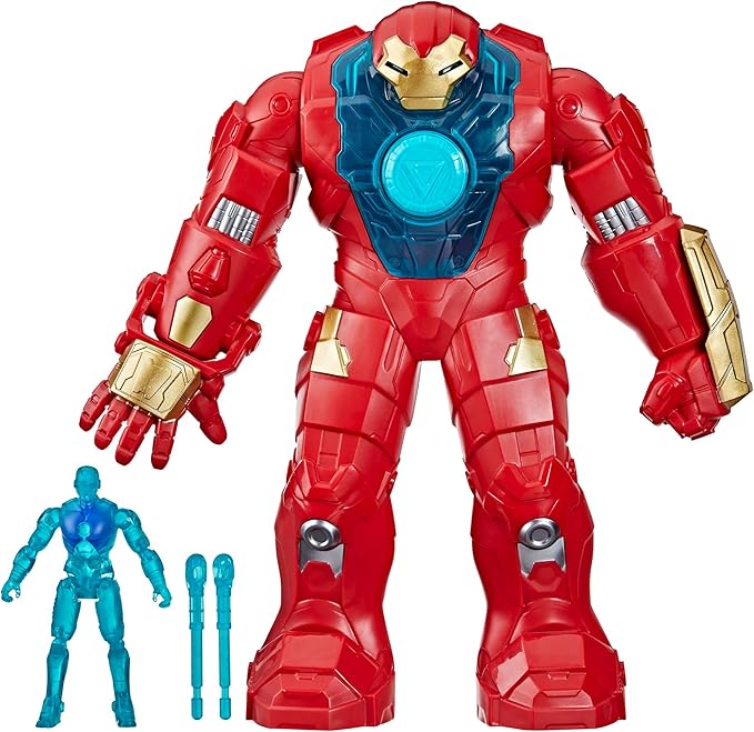 Marvel Avengers VenomVersus Epic World of Action Iron Man & Hulkbuster Armor Figure Set with Accessories, 4-Inch (10 cm) Super Hero Toys, Kids Ages 4+