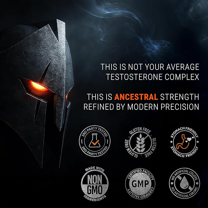 Advanced Testosterone Supplement for Men - 15-in-1 Natural Complex for Vitality, Energy & Strength with Tongkat Ali, Ashwagandha, Shilajit, Fenugreek - 1 Month Supply