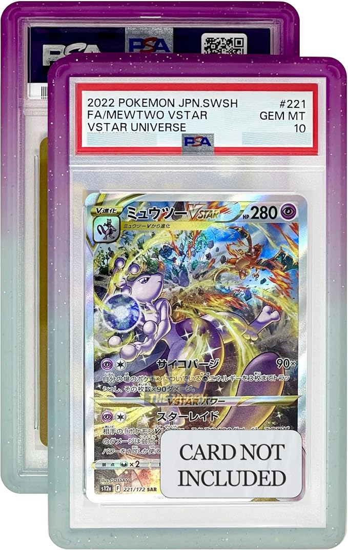 Bumper Guard for PSA Graded Cards ONLY | Limited Edition Gradient Slab Edge Protector | 1 Pack Amethyst
