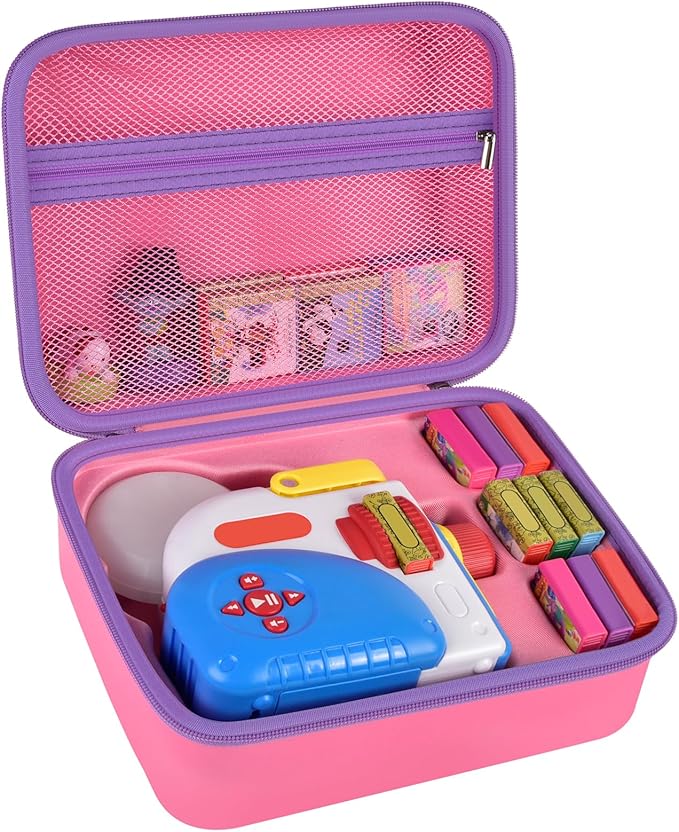 Blue & Pink, 2 Cases Compatible with Little Tikes for Story Dream Machine Books Starter Set (Box Only)