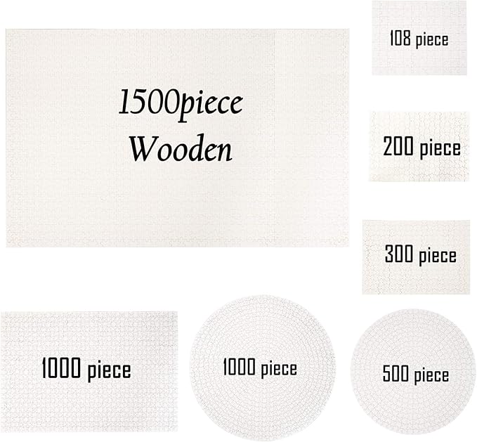 Custom Puzzle from Photo Custom Jigsaw Puzzle Unique Birthday Present Suitable for Children Family and Friends Personalized Puzzle-Multi Size (1500piece-Wooden)