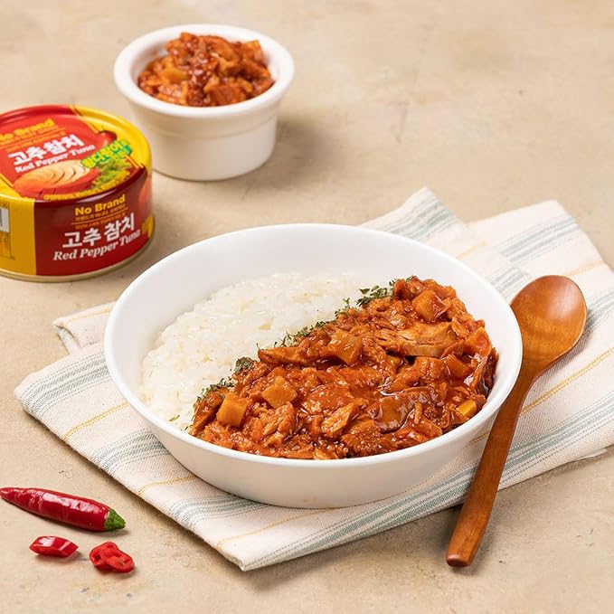 LENITH Korean Spicy Tuna with Yellowfin – Gochu Pepper Seasoned Tuna, Ready-to-Eat K-Food, Perfect for Rice, Salads & Crackers - 5.29 oz (150g) x 4 ea