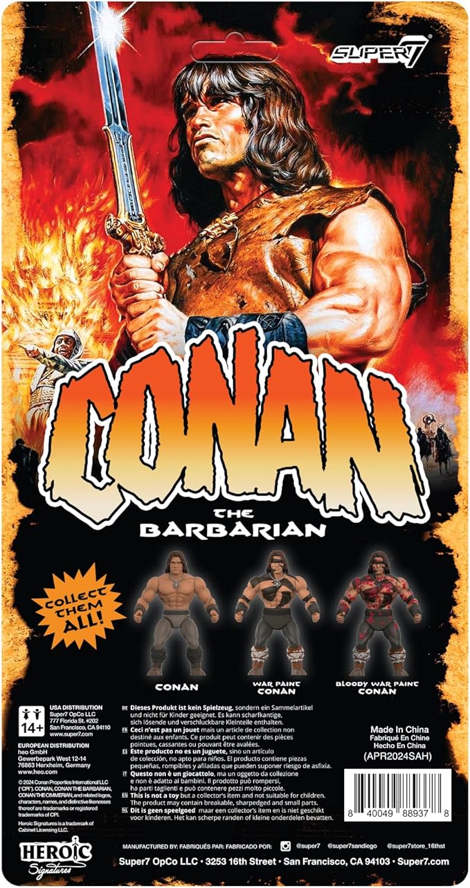 Super7 Conan The Barbarian Vintage Figures Wave 02 - Conan Action Figure
