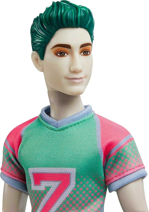 Mattel Disney Zombies 2-Pack, Addison Cheerleader and Zed Football Player Dolls (12-in),11 Bendable “Joints,” Great Gift for ages 5+