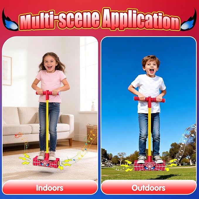 Pogo Stick: Toys for Boys 4-6, Outdoor Toys for Kids Ages 4-8, Toys for 3 4 5 6 7 8 9 10 11 12 Year Old Boys, 3+ Year Old Boy Gift, Birthday, Easter, Christmas, Foam Pogo Jumper for Kids