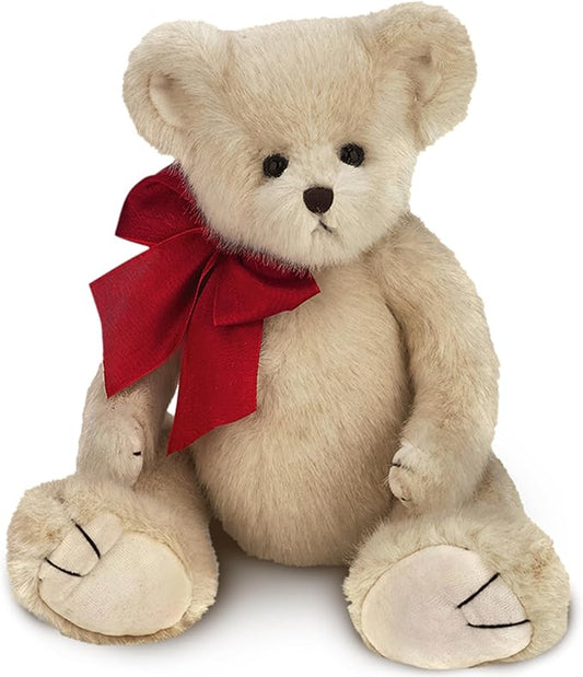 Bearington Rascal, 18 Inch White Teddy Bear Stuffed Animal, Makes a Great Gift for Birthday, Anniversary, Holiday, or Graduation - Stuffed Bear Animal Toy