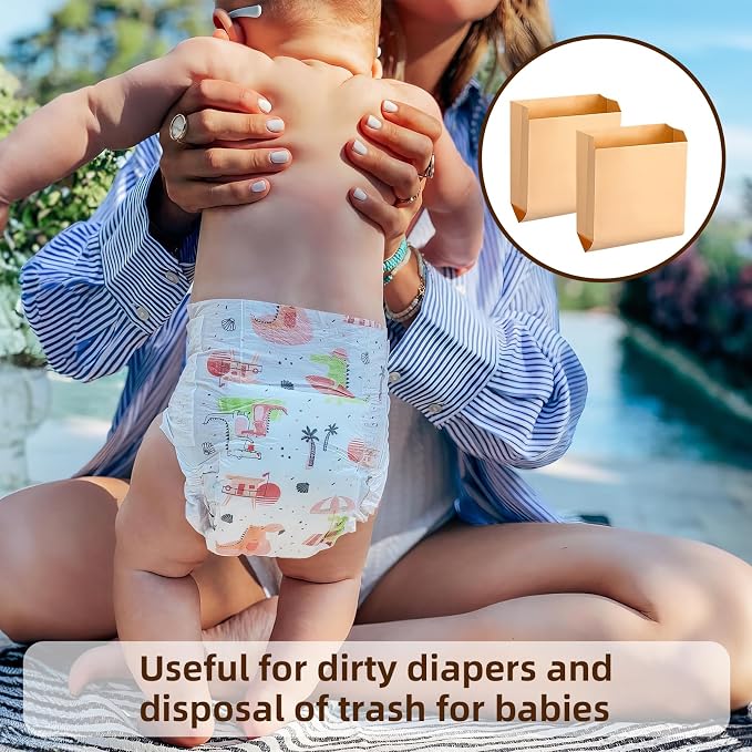 300 Pcs Sanitary Napkin Disposal Bags, Disposable Sanitary Bags for Feminine Products, Diaper Bags Wax Paper Period Bags for Sanitary Pads Bulk Tampon Disposal Bags for Bathroom and School