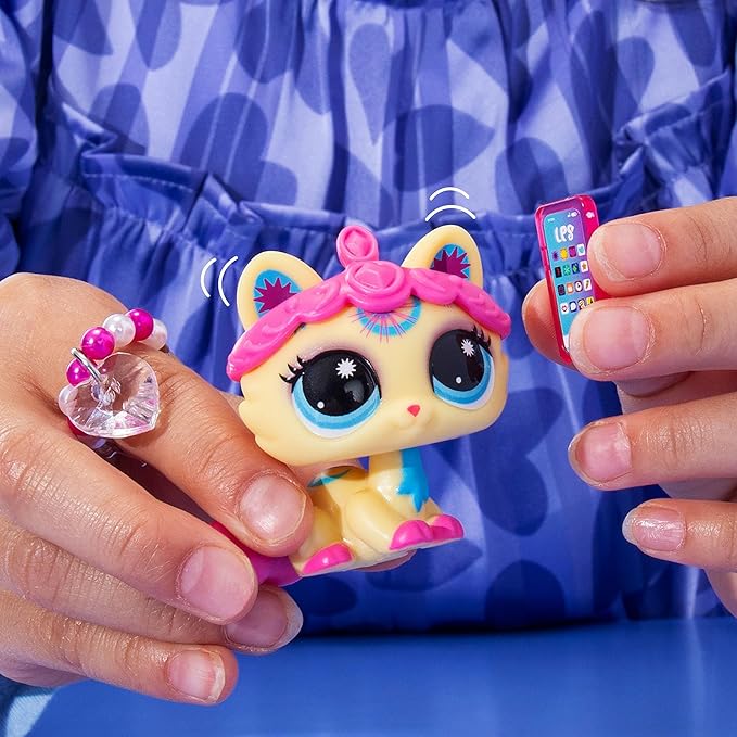 Littlest Pet Shop- Sweet & Stylish Bundle Set - Series 4 - Gen 7 Authentic LPS Bobble Head Toy Figure, Collectible Toy Animal, Ages 4+