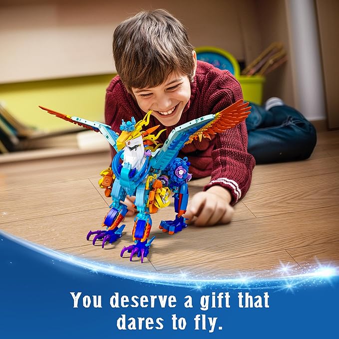 Sillbird Magical Creatures Building Set for Kids Age 10+ and Adults, Buildable Flower Animal Toy for Home Decor, Birthday Gift Idea for Boys Girls Teens and Adults (1212 Pieces)
