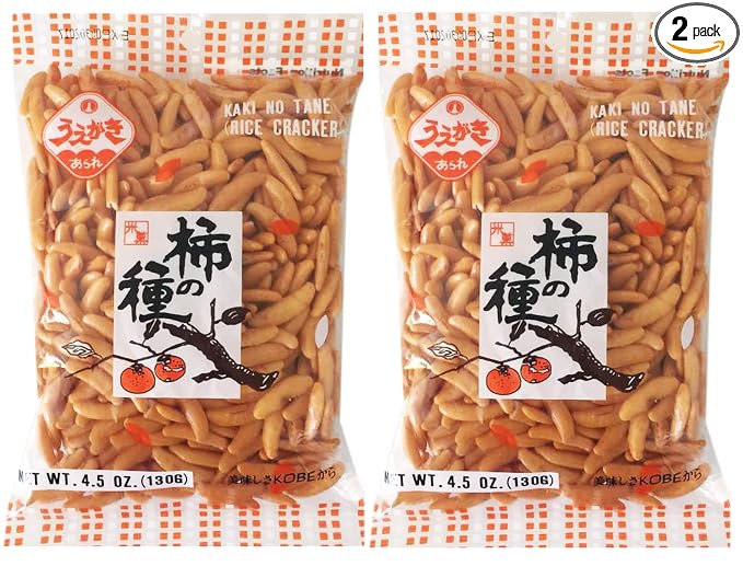 Japanese Traditional Rice Crackers : Nori Maki Arare/ Kaki No Tane 2packs (Kaki No Tane Original)