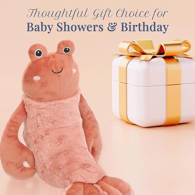 MON AMI Da Pinchi The Lobster Stuffed Animal 10”, Soft & Cuddy Plush Animal, Use as Toy or Nursery Room Décor, for Kids of All Ages, Ocean Animals