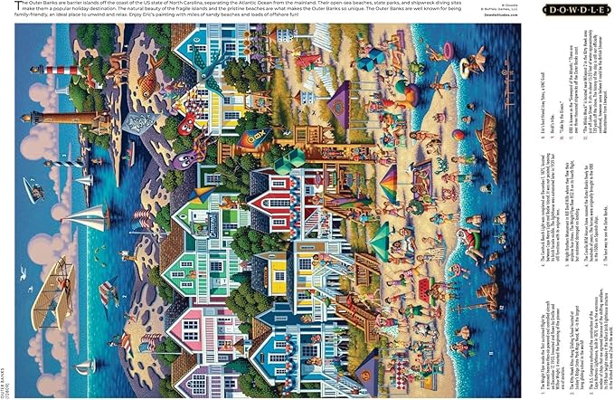 Buffalo Games - Dowdle - Outer Banks - 1000 Piece Jigsaw Puzzle for Adults -Challenging Puzzle Perfect for Game Nights - Finished Size is 26.75 x 19.75