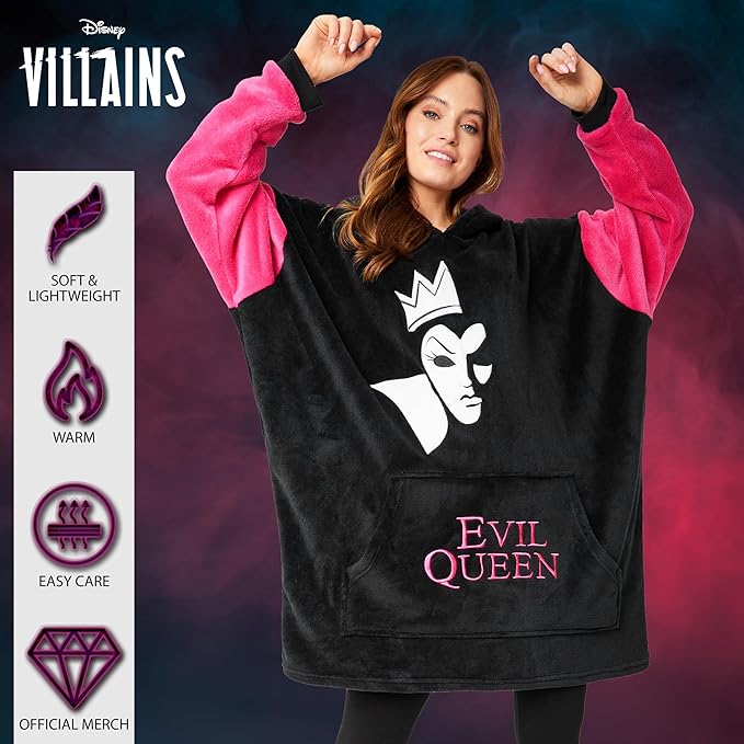 Disney Fleece Hoodie for Adults and Teenagers Oversized Hooded Poncho One Size - Stitch Gifts