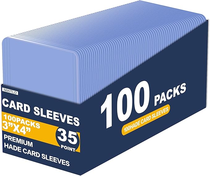100 Hard Card Sleeves Card Toploaders for Protection for Baseball Football Premium Top Loaders for Cards, Ensuring Safety (100 Hard Sleeves)