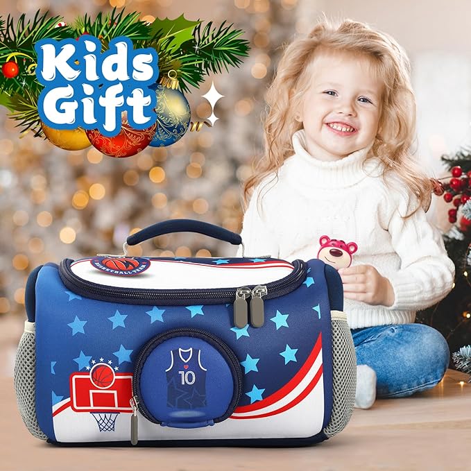 Carrying Case Compatible with Little Tikes for Story Dream Machine Books Starter Set, Portable Storage Bag with Handle and Shoulder Strap for Storytime, Storybook, Character Accessories (Basketball)