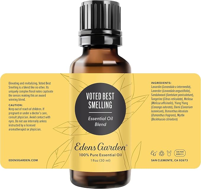 Edens Garden Voted Best Smelling Essential Oil Blend- 100% Pure Premium Grade, Undiluted, Natural, Therapeutic, Aromatherapy, The Best for Skin, Candle, Laundry 30 ml (1 fl oz)