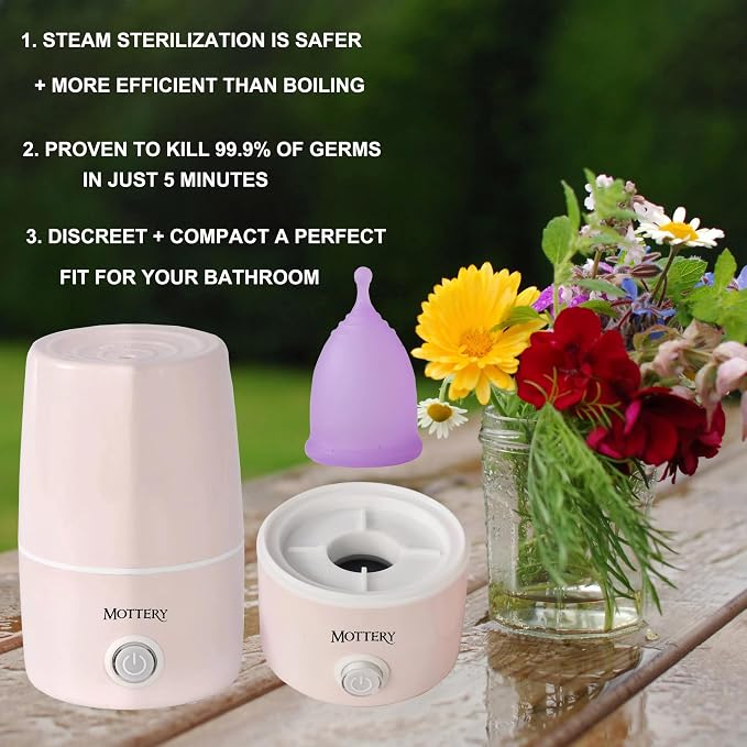 Menstrual Cups Steamer Machine High Temperature Wash Your Cup 99.9% Dirty 8 Minutes