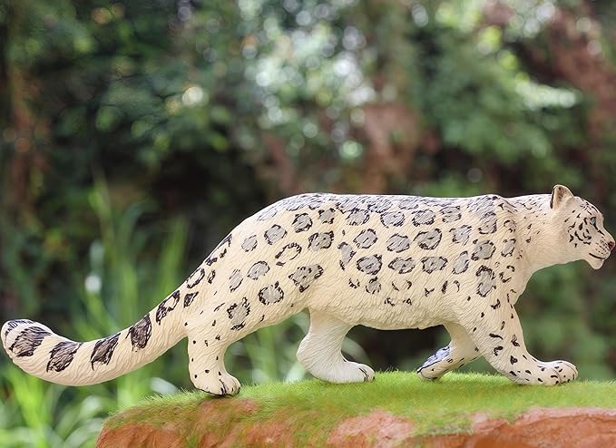 Gemini&Genius Leopard Figurine Toy, Wildlife World Action Figures, Great Gift, Collection, Cake Topper, Storytelling Prop and Room Decor for Kids