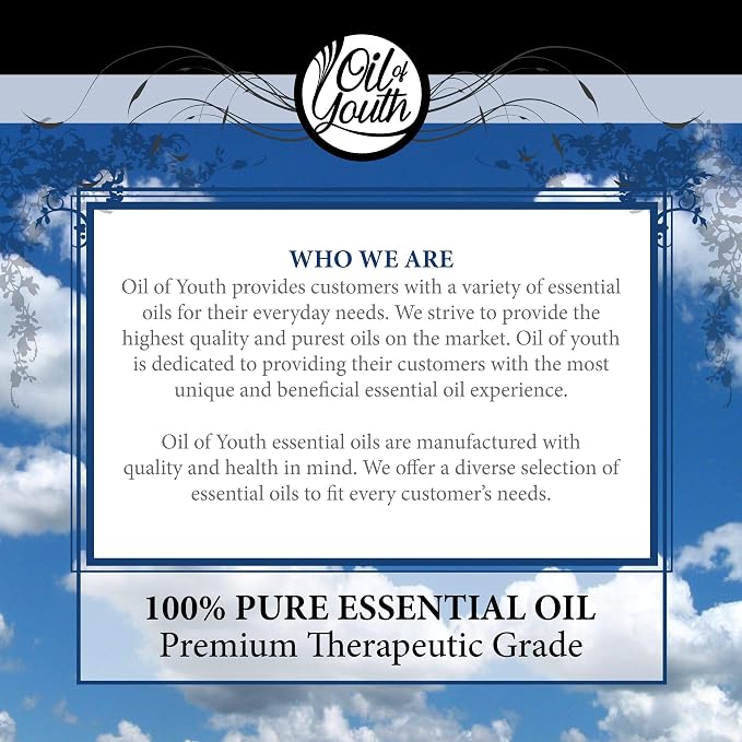 Oil of Youth Therapeutic Grade Lemongrass Essential Oil 4 fl oz with Dropper for Diffuser, Hair, Skin, and Aromatherapy