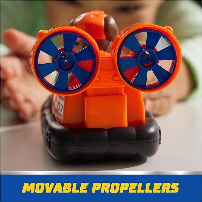 PAW Patrol, Zuma’s Hovercraft, Toy Vehicle with Collectible Action Figure, Sustainably Minded Kids Toys for Boys & Girls Ages 3 and Up