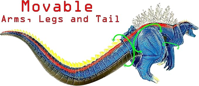 TwCare Set of 2 Monster Terrestris & Amphibia Singular Point Continuity Toys, Dragon Dinosaur Reiwa era Action Figures 13'' Head to Tail, Movie Monster Series, Travel Bag