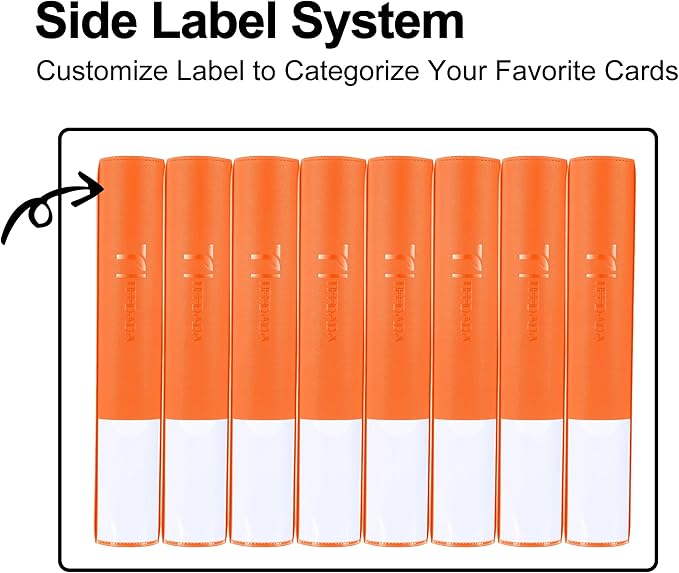 Top Loader Binder for Cards, 9 Pocket, Holds Up to 360 Toploaders with Ringless 20 Double-Sided Sleeves, Side Loading Top Loader Card Binder with Zipper for Trading Sports Cards in 3" x 4" Toploaders