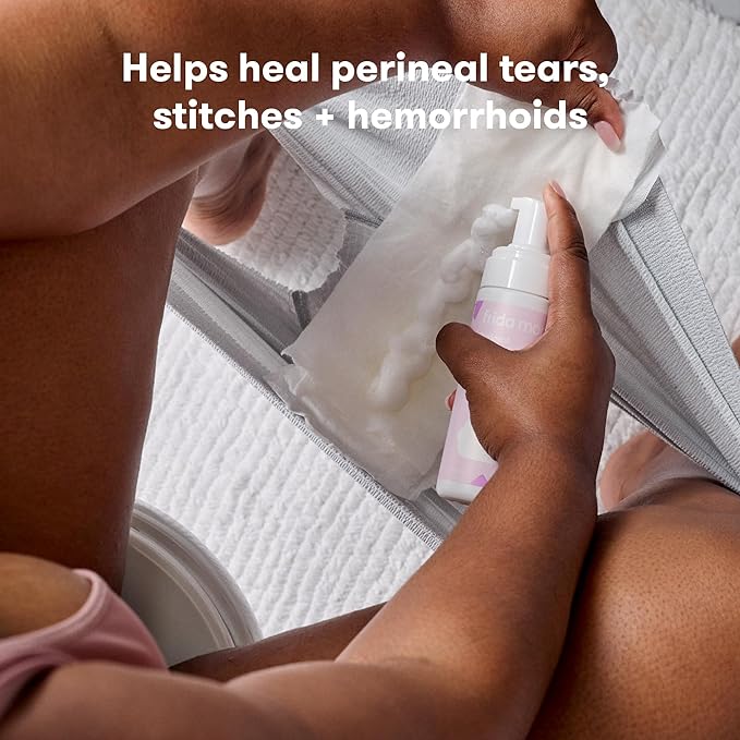 Frida Mom Witch Hazel Perineal Healing Foam for Postpartum Care, Cooling Pain Relief and Hemorrhoid Treatment, 5 Fl Oz