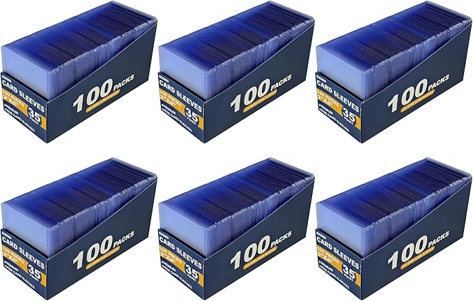 600 Hard Card Sleeves Card Toploaders for Protection for Baseball Football Premium Top Loaders for Cards, Ensuring Safety (600 Hard Sleeves)