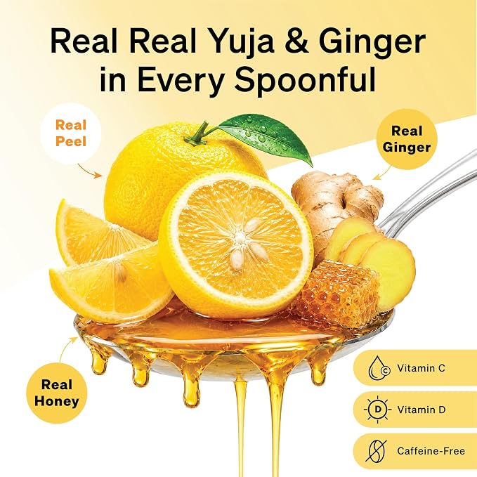 Damtuh Korean Honey Citron Ginger Tea, 2.2 lb Large Jar – Yuzu Ginger Marmalade Tea Base for Hot or Iced Drinks, Spread & Desserts