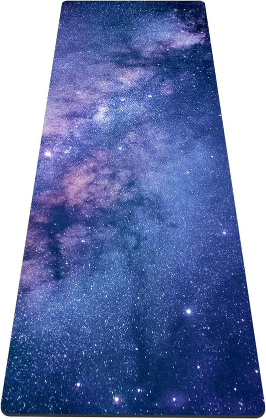 nuveti Yoga Mat Print Extra Thick TPE Non Slip Fitness Exercise Mat with Carrying Bag,72"x24" Extra Thick 6MM Exercise & Workout Mat for Yoga, Pilates Fitness and Floor Exercises