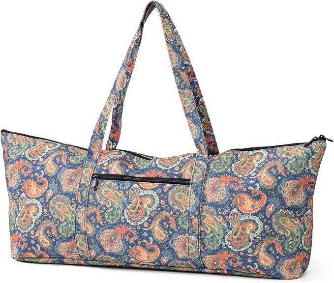 Boulder Bee | Yoga Mat Bag | Large Yoga Mat Carrier with Wet Pocket | Yoga Gifts | Gym Tote Bag for Women
