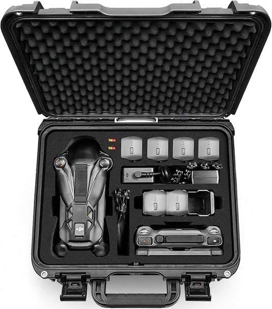 Lekufee Waterproof Hard Carrying Case for DJI Mavic 4 Pro Drone, Creator Combo, Fly More Combo, DJI RC Pro 2/RC 2, Battery (7 pcs), Charging Hub, and other Accessories(Case Only)