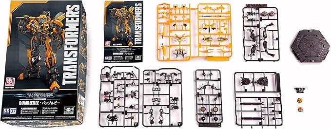 Transformers Bumblebee Camaro Figure Model Kit – Easy to Assemble 3D Articulated Action Pre Painted Collectible Series Toys Hobby 08105
