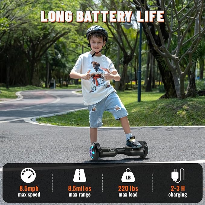 SIMATE Scooter, Bluetooth Speakers and LED Light-Up Wheels, APP Control, Dual 250W Motors, 8.5 mph Max Speed & 8.5 Miles Max Range, Gifts for Kids Adults Girls Boys