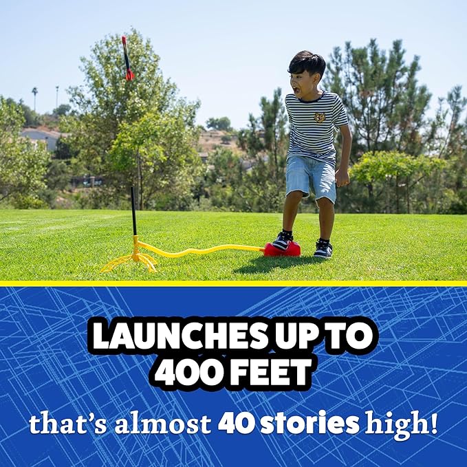 Stomp Rocket X-Treme Rocket Refills, 3 Rockets - Replacement for Rocket Launcher for Kids - Fun Backyard & Outdoor Kids Toys Gifts for Boys & Girls
