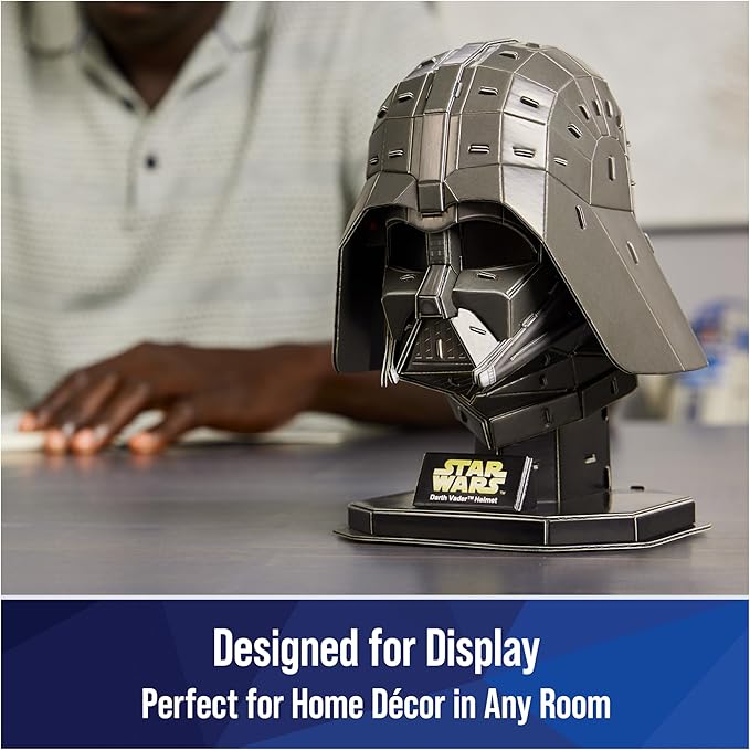 4D Build Star Wars Darth Vader Cardstock 3D Model Kit, Star Wars Gifts, Toys Desk Décor for Fans & Collectors, Adults & Teens 12+