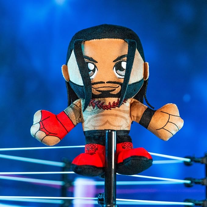 Bleacher Creatures WWE Roman Reigns 8" Kuricha Sitting Plush - Soft Chibi Inspired Toy
