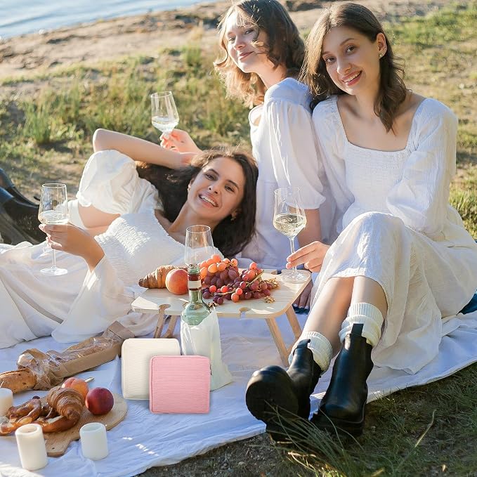 4 PCS Sanitary Napkin Storage Bag, Menstrual Pad Zipper Period Pouch Portable Period Bag Panty Liners, Pad Pouch with Zipper for Women Ladies Daily Use Purse Travel(Solid Color,4 Colors)