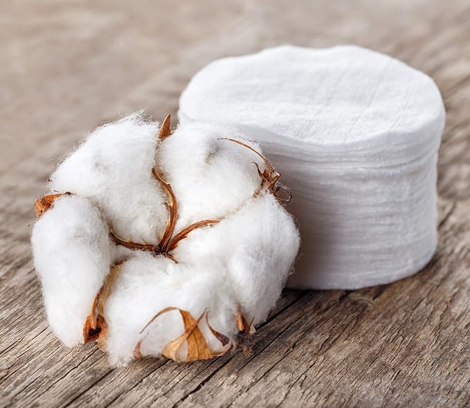 Organyc 100% Organic Cotton Rounds - Biodegradable Cotton, Chemical Free, for Sensitive Skin - Daily Cosmetics. Beauty and Personal Care 70 Count (Pack of 12)