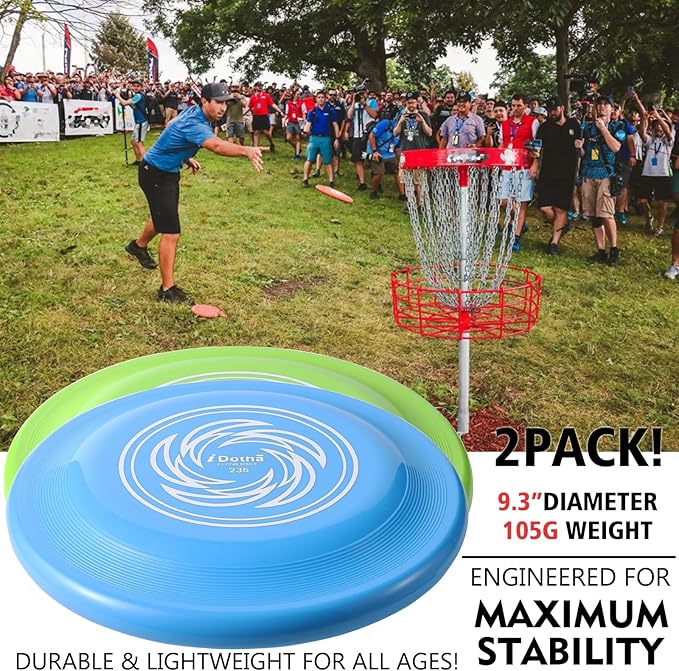 Sports Flying Disc - Compeition Flying Discs for Beach, Backyard, Lawn, Park, Camping and More - Great for All Ages Outdoor Flying Disc Training