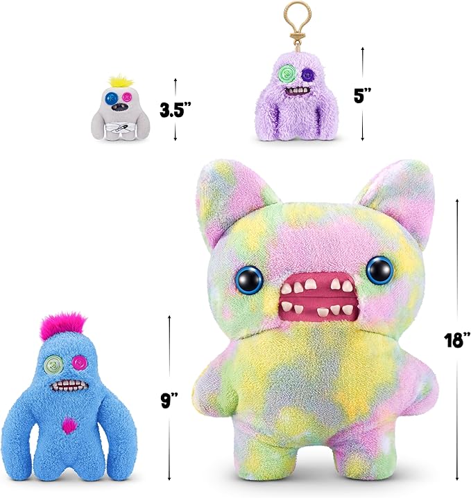 Hairy Fuggs 9-inch Series 1 by ZURU, Funny Ugly Monster Plush Toy
