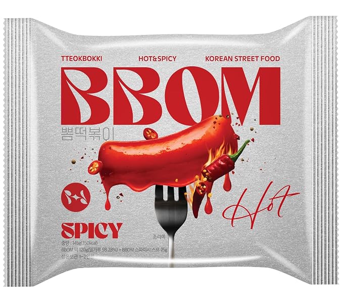 [BBOM] Korean Instant Rice Cake, Tteokbokki Pack - Ready in 3 Minutes, Korean Street Food, Original Gochujang, 5 Flavors_5.19oz