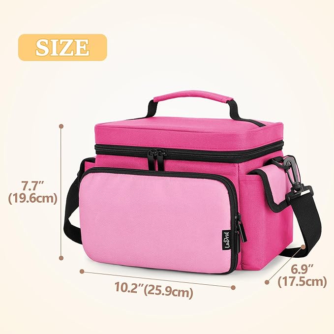 LoDrid Carrying Bag Compatible with Little Tikes Story Dream Machine Starter Set, Portable Storage Case for Books and Accessories with Handle and Shoulder Strap, Rose Red, Bag Only (Patent Design)