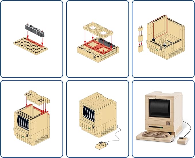 MAX Premium Retro Building Bricks Collection (Classic Computer) by ZURU, Building Bricks for Teens, Adults and Collectors. Build, Collect and Display Your Ultimate Collection of Retro Technology!