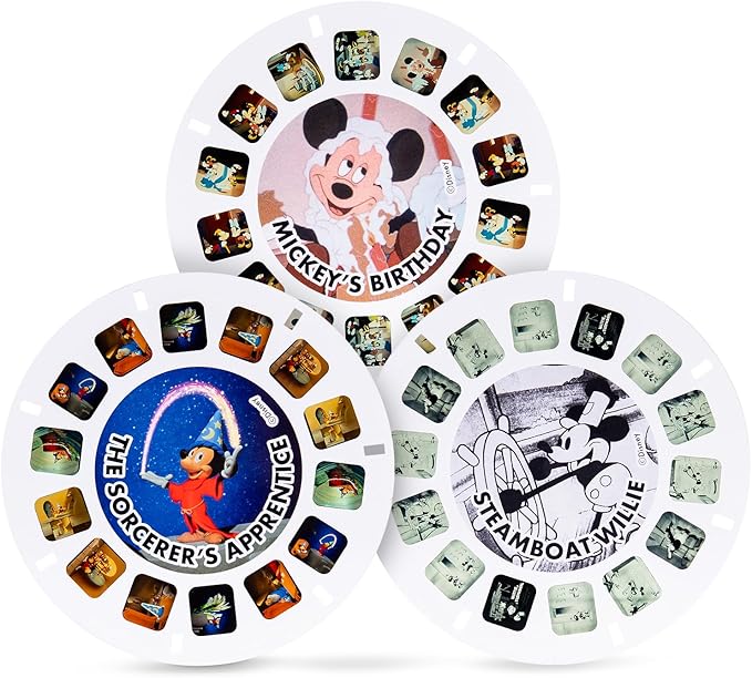 View-Master Mickey Mouse Deluxe Set, Disney 100 Edition - STEM, Retro, Fun Learning Toy for Kids and Adults, Toddlers, Ages 3+