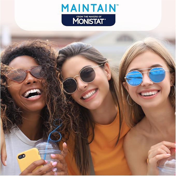 from The Makers of Monistat, Maintain Boric Acid Suppositories for Women, Fragrance-Free Inserts for Vaginal Odor Control and pH Balance Without Irritation, 30 Count