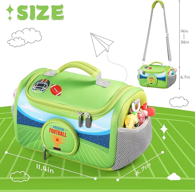 Carrying Case Compatible with Little Tikes for Story Dream Machine Books Starter Set, Portable Storage Bag with Handle and Shoulder Strap for Storytime, Storybook, Character Accessories (Green)
