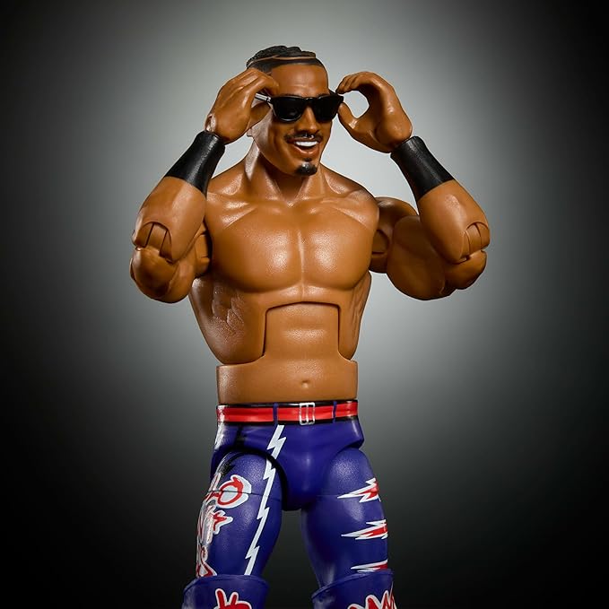Mattel WWE Elite Action Figure & Accessories, Series #121, 6-inch Collectible Carmelo Hayes with 25 Articulation Points & Swappable Hands